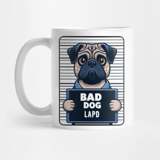 LAPD Jail Photo Bad Dog Mug